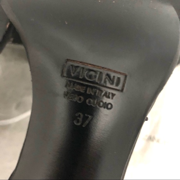 GIUSEPPE ZANOTTI BLACK CRYSTAL EMBELLISHED SANDALS 37 - Picture 5 of 11